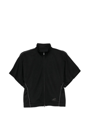 Juun.J logo-embroidered jacket - Black