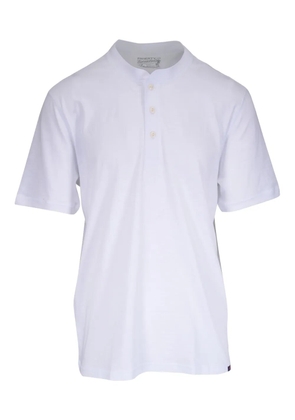 FAHERTY cotton henley T-shirt - White