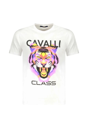 Cavalli Class tiger-print T-shirt - White