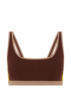 The Upside Montage Rory scoop-neck sports bra - Brown