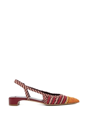Gabriela Hearst Perro braided slingback pumps - Red