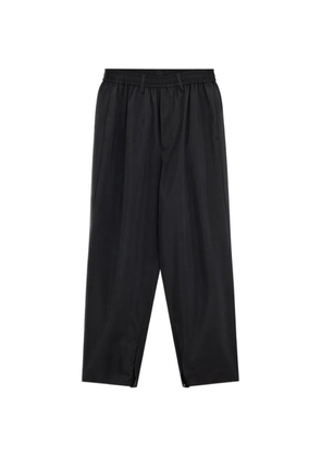 ssstein elasticated zip-cuff trousers - Black