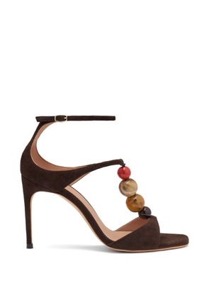 Malone Souliers Leia bead-embellished sandals - Brown