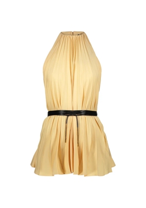 Ellery pleated halterneck top - Yellow