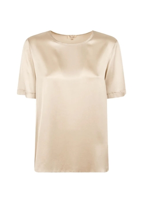 Her Shirt satin-finish short-sleeve T-shirt - Neutrals