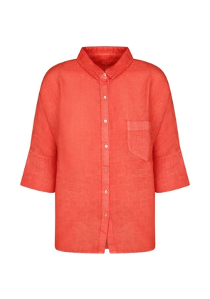 120% Lino chest-pocket shirt - Red
