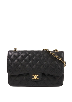 CHANEL Pre-Owned large Classic turn-lock shoulder bag - Black
