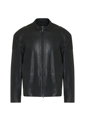Paolo Pecora zip-up leather jacket - Black