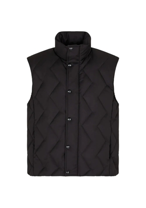 Giorgio Armani chevron-quilted gilet - Black