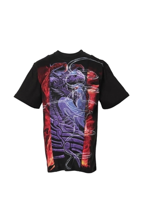 LUEDER Alessia Phantasy dragon-print T-shirt - Black