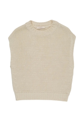 slowear Zanone sleeveless cotton top - Neutrals