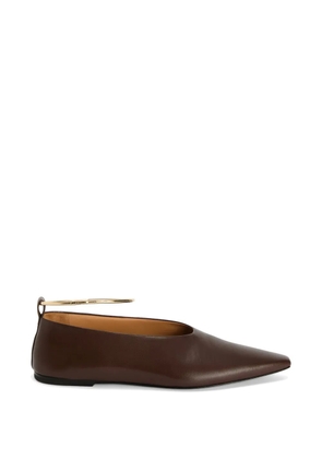 Jil Sander Ring ballet flats - Brown