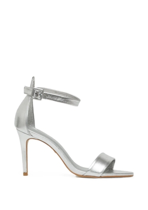 CARRANO metallic-effect buckle-fastening sandals - Silver