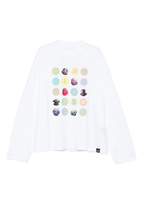 Martine Rose graphic-print long-sleeve T-shirt - White