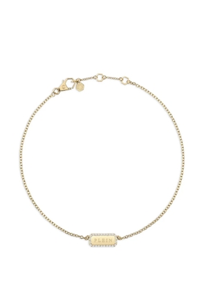 Philipp Plein Tag crystal-embellished necklace - Gold