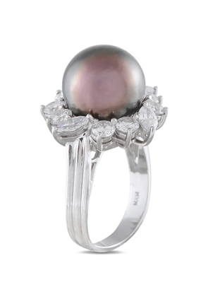 LB Exclusive pearl and diamond ring - Silver