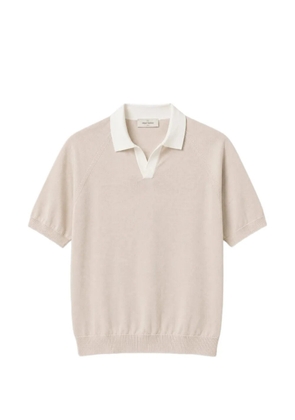 Gran Sasso raglan-sleeve polo shirt - Neutrals