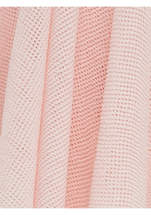 Jacquemus The Voile asymmetric-hem open-knit midi skirt - Pink