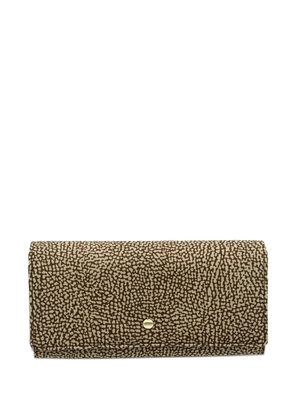 Borbonese printed wallet - Brown