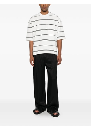 Comme des Garçons Homme striped chest-pocket T-shirt - White