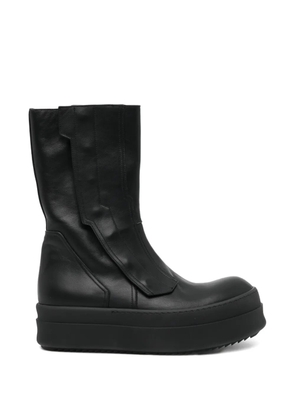 Rick Owens panelled leather boots - Black