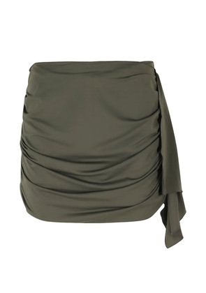 Federica Tosi ruched draped skirt - Green