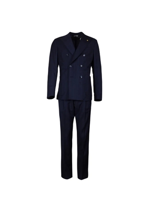 ALESSANDRO GILLES pinstriped double-breasted suit - Blue