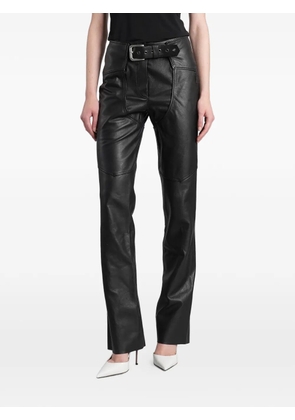 ANGELICA MONTINI STUDIOS Otto belted lace-up trousers - Black
