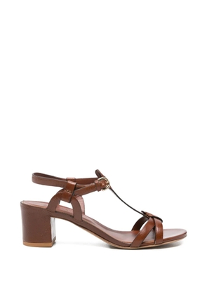 Del Carlo Betty T-bar block-heel sandals - Brown