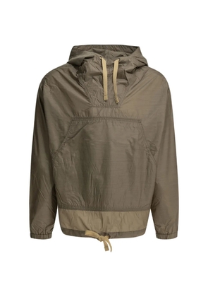 BEAMS PLUS hooded drawstring coat - Green
