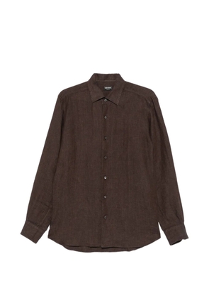 Zegna linen shirt - Brown