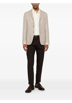 Zegna two-button single-breasted blazer - Neutrals