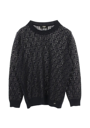 Fendi Pre-Owned 2010s Zucca knitted sweater - Blue