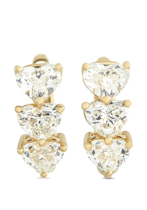 LB Exclusive diamond hoop earrings - Gold