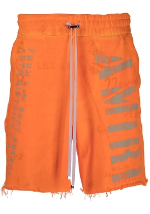 AMIRI logo-print track shorts - Orange