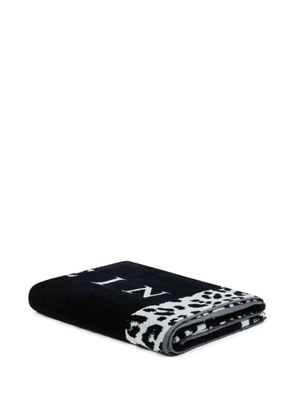 Philipp Plein Leo beach towel - Black