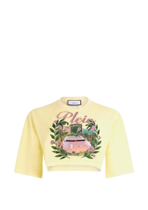 Philipp Plein embellished crop top - Yellow
