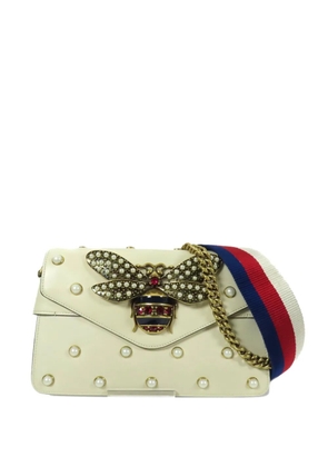 Gucci Pre-Owned Broadway Pearl Bee shoulder bag - Neutrals