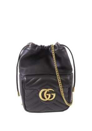 Gucci Pre-Owned GG Marmont bucket bag - Black