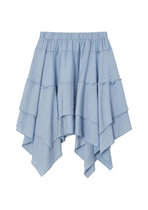 b+ab tiered asymmetric short skirt - Blue