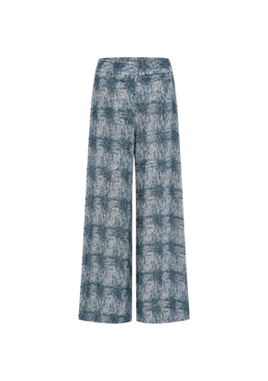 JBQ abstract-print palazzo pants - Blue