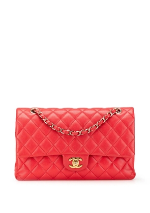 CHANEL Pre-Owned 2019 Medium Classic Caviar Double Flap shoulder bag - Red