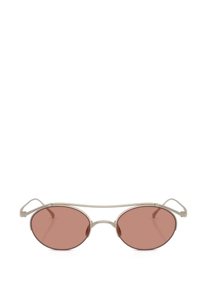 Giorgio Armani oval-frame sunglasses - Gold