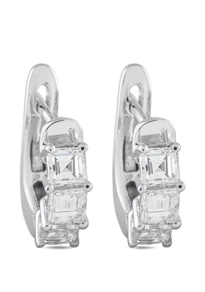 LB Exclusive diamond hoop earrings - Silver