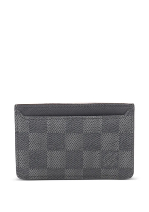 Louis Vuitton Pre-Owned 2011 Neo Porto Damier Graphite cardholder - Black
