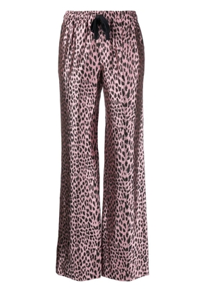 Zadig&Voltaire leopard-print satin trousers - Pink