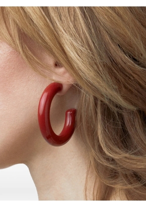 Neeka Studios Big Bold hoop earrings - Red
