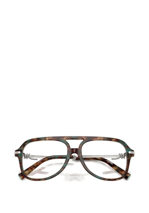 Tiffany & Co Eyewear tortoiseshell-effect pilot glasses - Brown