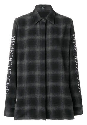 COUNTY OF MILAN check printed shirt - Grey