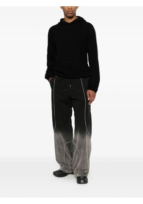 Off-White faded piped trousers - Black